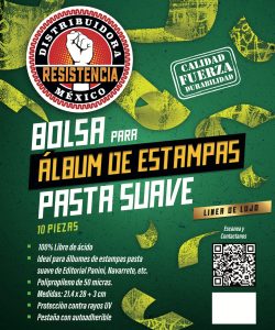bolsa album estampas suave